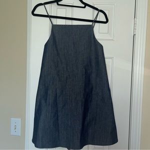 Zara Faux Denim Mini Dress
